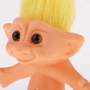 Yellow Hair Vintage Lucky Troll Doll Dollhouse Mini Action Figures Toy Cake Toppers Party Favors Crafts