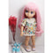 1/3 Ball Jointed Doll BJD Full Wig Long Curly Hair For Sharon Doll for DOD for Volks Doll Hairpiece Supplies Accessory Pink