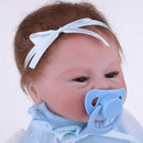 Lifelike 18inch Reborn Doll Vinyl Silicone Newborn Baby Doll Kids Sleeping Toy Creative Birthday Wedding Gift