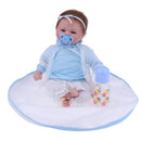Lifelike 18inch Reborn Doll Vinyl Silicone Newborn Baby Doll Kids Sleeping Toy Creative Birthday Wedding Gift