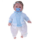 Lifelike 18inch Reborn Doll Vinyl Silicone Newborn Baby Doll Kids Sleeping Toy Creative Birthday Wedding Gift