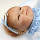Lifelike 18inch Reborn Doll Vinyl Silicone Newborn Baby Doll Kids Sleeping Toy Creative Birthday Wedding Gift