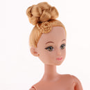 BJD Nude Doll 1/6 Doll 12 Ball Jointed Dolls Girl Doll with Makeup Head for DIY Dolls (Blonde Hair)