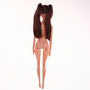 BJD Nude Doll 1/6 Doll 12 Ball Jointed Dolls Girl Doll with Makeup Head for DIY Dolls (Brown Hair)