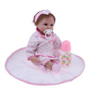 Real Touch 16inch Reborn Doll Half Silicone Newborn Baby Doll Kids Sleeping Toy Accompany Toy ChildrenÂ’s Clothes Model