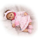 Real Touch 16inch Reborn Doll Half Silicone Newborn Baby Doll Kids Sleeping Toy Accompany Toy ChildrenÂ’s Clothes Model