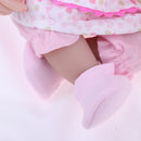 Real Touch 16inch Reborn Doll Half Silicone Newborn Baby Doll Kids Sleeping Toy Accompany Toy ChildrenÂ’s Clothes Model