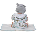 48cm Adorable Silicone Princess Reborn Baby Boy Doll Model in Bibs, Jumpsuit Outfit Accessories