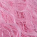 1/4 BJD Doll DIY Wig Lovely Long Curly Hair, DIY Wig Hair High-temperature Wire Handmade Hairpiece Doll Wig (Pink)