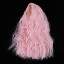 1/4 BJD Long Loose Wave Wig Hairpiece for Dollfie MSD DZ Dolls Clothes Decor Kits Pink