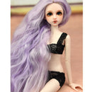 Hair Wig Centre Parting Hair Accessories for BJD MSD DOD Dollfie Doll Not for Human - Purple