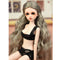1/4 BJD Doll DIY Wig Lovely Long Curly Hair, DIY Wig Hair High-temperature Wire Handmade Hairpiece Doll Wig (Gray)