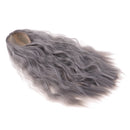 1/4 BJD Doll DIY Wig Lovely Long Curly Hair, DIY Wig Hair High-temperature Wire Handmade Hairpiece Doll Wig (Gray)