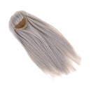 Light Gray Straight Hair 7-8inch Wig for 1/4 BJD Mini Dollfie DOD SD DD Doll Cosplay Outfit
