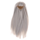 Light Gray Straight Hair 7-8inch Wig for 1/4 BJD Mini Dollfie DOD SD DD Doll Cosplay Outfit
