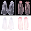 Fashion Doll Wedding Bridal Head Veil 12Inch Doll Wedding Clothes Accessories (White)