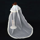 Fashion Doll Wedding Bridal Head Veil 12Inch Doll Wedding Clothes Accessories (White)