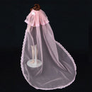 Fashion Doll Wedding Bridal Head Veil 12Inch Doll Wedding Clothes Accessories (Pink)