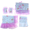 60cm Doll Accessories, Floral Print Bedding Set with Mattress, Pillows and Sheet Set, For Night Lolita Dolls, Kids Christmas Gifts