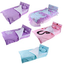 60cm Doll Accessories, Floral Print Bedding Set with Mattress, Pillows and Sheet Set, For Night Lolita Dolls, Kids Christmas Gifts