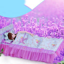 60cm Doll Accessories, Floral Print Bedding Set with Mattress, Pillows and Sheet Set, For Night Lolita Dolls, Kids Christmas Gifts