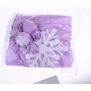 24 Inch Doll Accessories Snowflake Print Bedding Set with Mattress, Pillows and Sheet Set, For Night Lolita Dolls, Kids Christmas Gifts