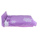 24 Inch Doll Accessories Snowflake Print Bedding Set with Mattress, Pillows and Sheet Set, For Night Lolita Dolls, Kids Christmas Gifts