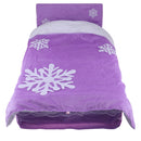 24 Inch Doll Accessories Snowflake Print Bedding Set with Mattress, Pillows and Sheet Set, For Night Lolita Dolls, Kids Christmas Gifts