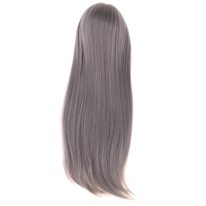 1/3 Male BJD Long Straight Hair Wig for Normal 70cm Uncle Dolls DIY Accessories Gray