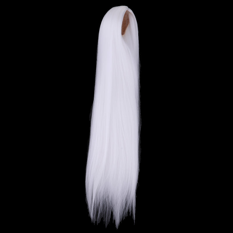 1/3 Male BJD Long Straight Hair Wig for Normal 70cm Uncle Dolls DIY Accessories White