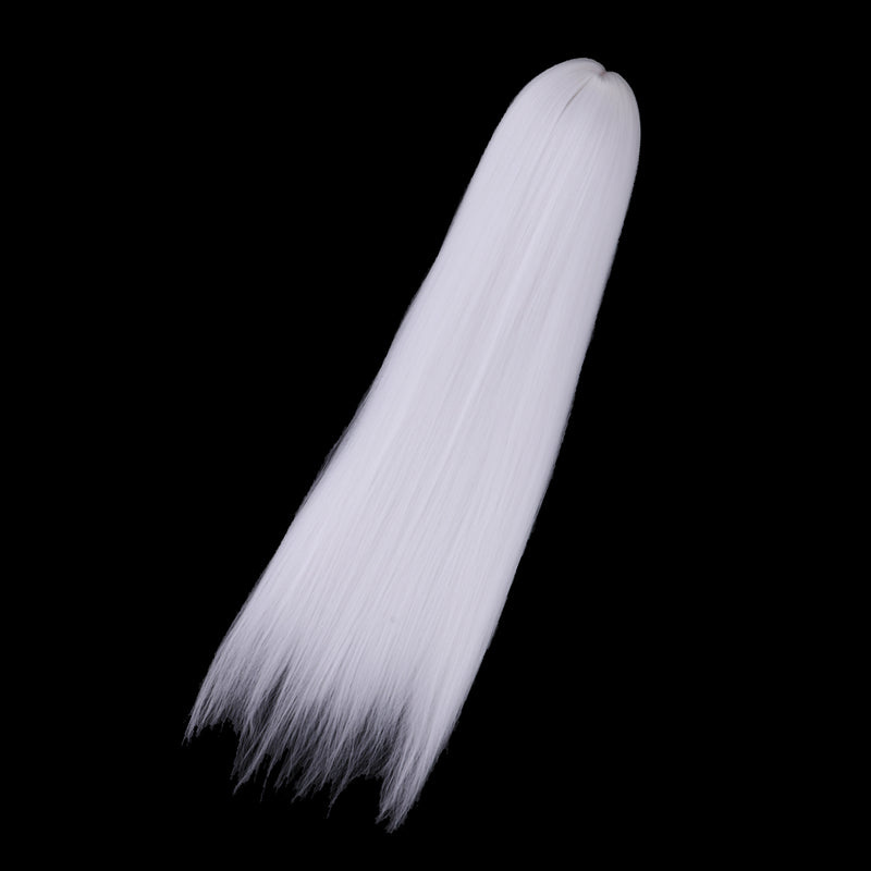 1/3 Male BJD Long Straight Hair Wig for Normal 70cm Uncle Dolls DIY Accessories White