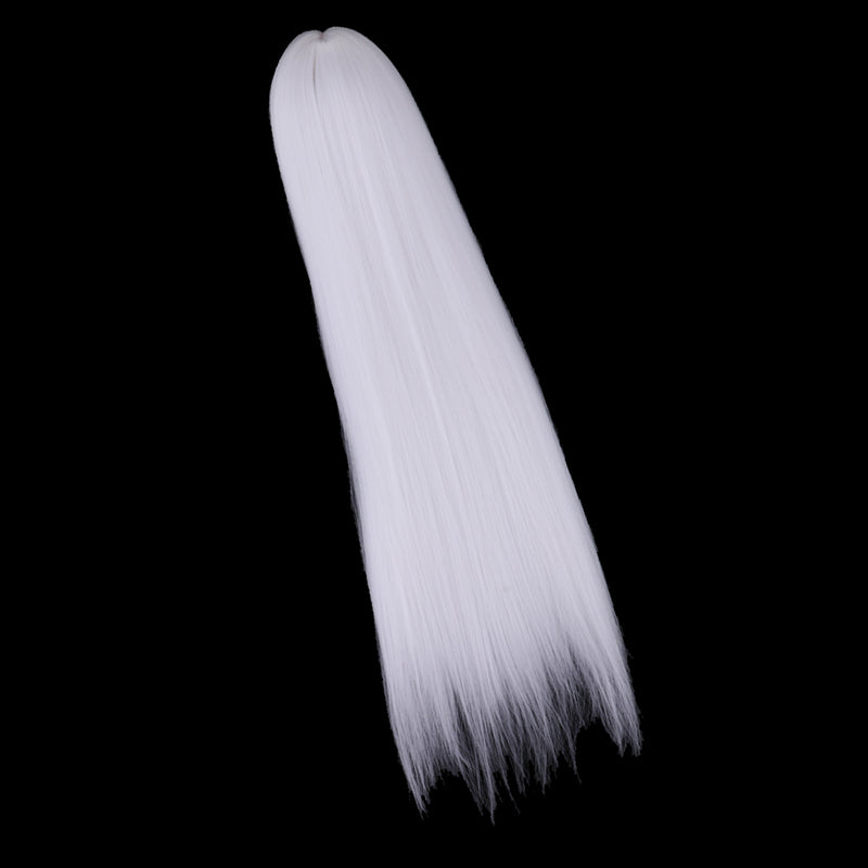 1/3 Male BJD Long Straight Hair Wig for Normal 70cm Uncle Dolls DIY Accessories White
