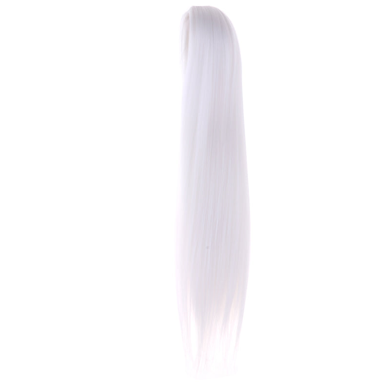 1/3 Male BJD Long Straight Hair Wig for Normal 70cm Uncle Dolls DIY Accessories White