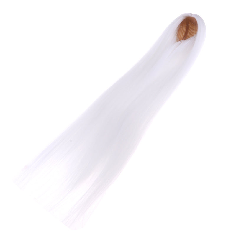 1/3 Male BJD Long Straight Hair Wig for Normal 70cm Uncle Dolls DIY Accessories White