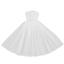 1/6 Charming Short Tube Top Wedding Skirt Ballet for XinYi Doll Evening Dress Decor White