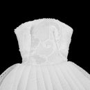 1/6 Charming Short Tube Top Wedding Skirt Ballet for XinYi Doll Evening Dress Decor White