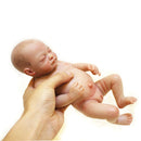 Boutique Soft Vinyl 10inch Reborn Baby Girl Doll Hand Painted Newborn Baby Doll Model with Nursing Bottle