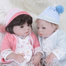 Real Touch 22inch Reborn Girl Doll Full Silicone Newborn Baby Doll Kids Sleeping Toy Accompany Toy ChildrenÂ’s Clothes Model