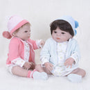 Real Touch 22inch Reborn Girl Doll Full Silicone Newborn Baby Doll Kids Sleeping Toy Accompany Toy ChildrenÂ’s Clothes Model