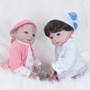 Real Touch 22inch Reborn Girl Doll Full Silicone Newborn Baby Doll Kids Sleeping Toy Accompany Toy ChildrenÂ’s Clothes Model