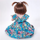 Real Life 22inch Reborn Awake Baby Doll Newborn Size Fake Toddler Doll Â– Hand Rooted Mohair Acrylic Brown Eyes
