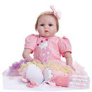 Adorable 22inch Realistic Reborn Doll Native American Newborn Infant Baby Doll Mold With Outfits and Nursing Accessories