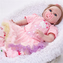 Adorable 22inch Realistic Reborn Doll Native American Newborn Infant Baby Doll Mold With Outfits and Nursing Accessories