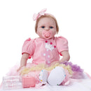 Adorable 22inch Realistic Reborn Doll Native American Newborn Infant Baby Doll Mold With Outfits and Nursing Accessories