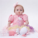 Adorable 22inch Realistic Reborn Doll Native American Newborn Infant Baby Doll Mold With Outfits and Nursing Accessories