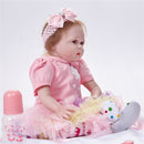 Adorable 22inch Realistic Reborn Doll Native American Newborn Infant Baby Doll Mold With Outfits and Nursing Accessories