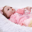 Adorable 22inch Realistic Reborn Doll Native American Newborn Infant Baby Doll Mold With Outfits and Nursing Accessories