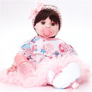 20inch Realistic Reborn Doll with Short Hair & Printed Dress Sleeping Playmate