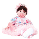 20inch Realistic Reborn Doll with Short Hair & Printed Dress Sleeping Playmate
