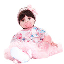 20inch Realistic Reborn Doll with Short Hair & Printed Dress Sleeping Playmate